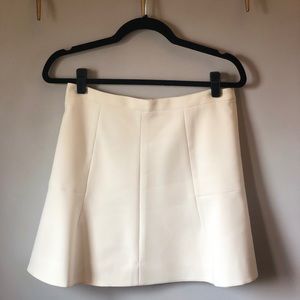 J Crew Ivory Circle Flared Skirt in sz 4
